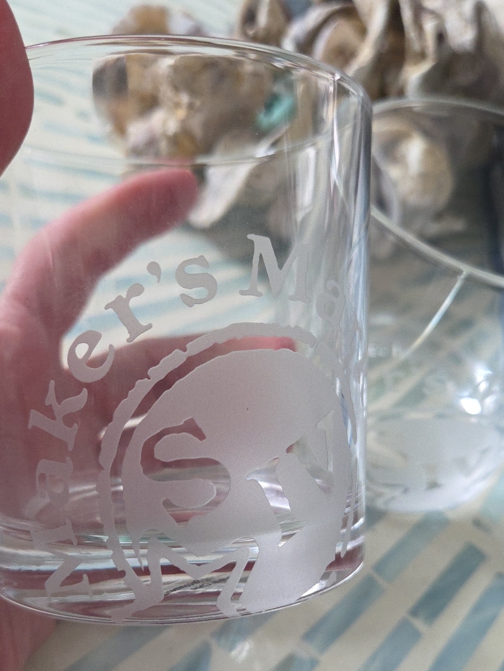 Pair of Maker’s Mark S IV Rocks Glasses | Bourbon Barware